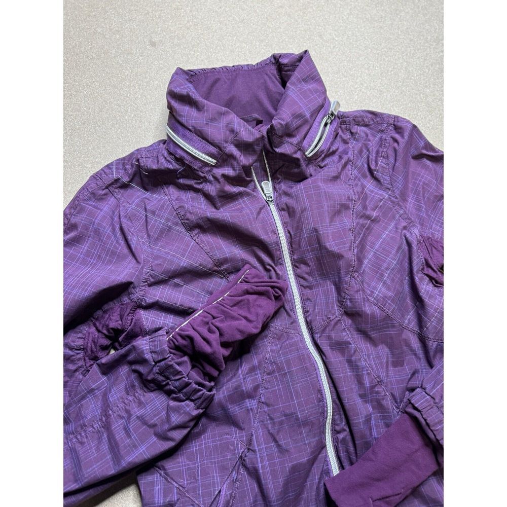 Lululemon Women's S 8 Scuba Full-Zip‎ Hoodie With Thumb Holes Purple windbrake